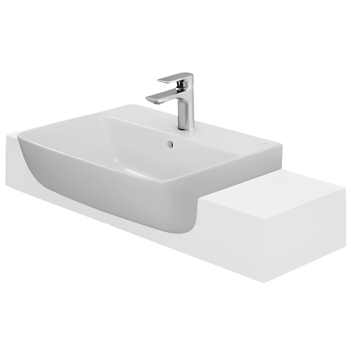 Lavabo INAX bán âm bàn thiết kế hiện đại phù hợp với nhiều không gian