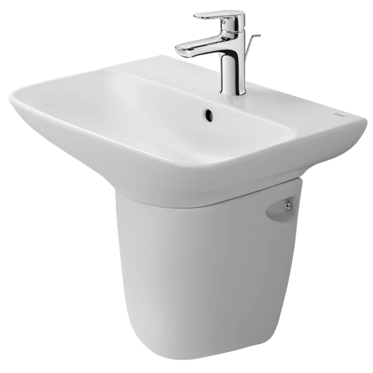 Lavabo INAX treo tường có chân chậu ngắn nhỏ gọn và tinh tế