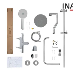 Nguyên hộp bộ vòi sen cây INAX BFV-3415T-7C nhiệt độ tự động