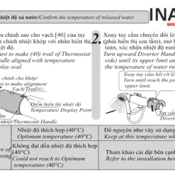 Vòi Sen Tắm INAX BFV-7145T-3C (BFV7145T3C) Nhiệt Độ 17 Sử dụng INAX BFV-7145T-3C BFV-CL1 - Vòi sen cây nhiệt độ