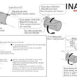 Vòi Sen Tắm INAX BFV-7145T-3C (BFV7145T3C) Nhiệt Độ 16 Sử dụng Sen tắm nhiệt độ INAX BFV-7145T-3C - THERMOSTAT Japan