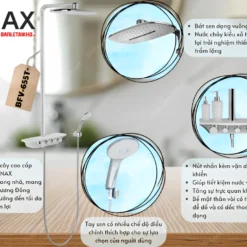 Tính năng INAX BFV-655T - Vòi sen cây nhiệt độ