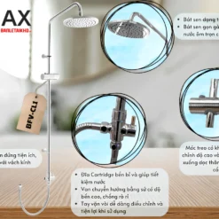 Tính năng INAX BFV-CL1 - Vòi sen cây nóng lạnh