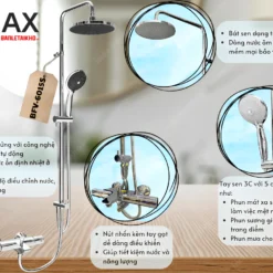 Tính năng Vòi sen cây nhiệt độ INAX BFV-6015S