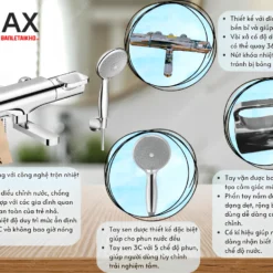 Vòi Sen Tắm INAX BFV-7145T-3C (BFV7145T3C) Nhiệt Độ 11 Tính năng Vòi Sen Tắm INAX BFV-7145T-3C (BFV7145T3C) Nhiệt Độ