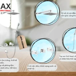 Vòi Sen Tắm Âm Tường INAX BFV-81SEHW (BFV81SEHW) Nóng Lạnh 6 Ưu điểm sen tắm âm tường INAX BFV-81SEHW nóng lạnh