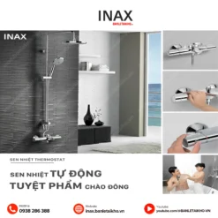 Vòi sen cây INAX BFV-3415T-8C nhiệt độ