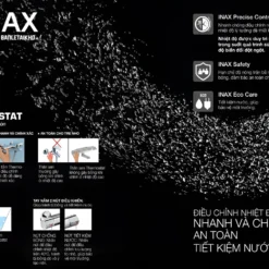 Vòi sen tắm INAX BFV-3413T-7C đi kèm tay sen tăng áp