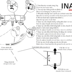 Vòi Sen Tắm INAX BFV-5103T-3C (BFV5103T3C) Nhiệt Độ Tự Động 13 Vòi Sen Tắm INAX BFV-5103T-3C Nhiệt Độ