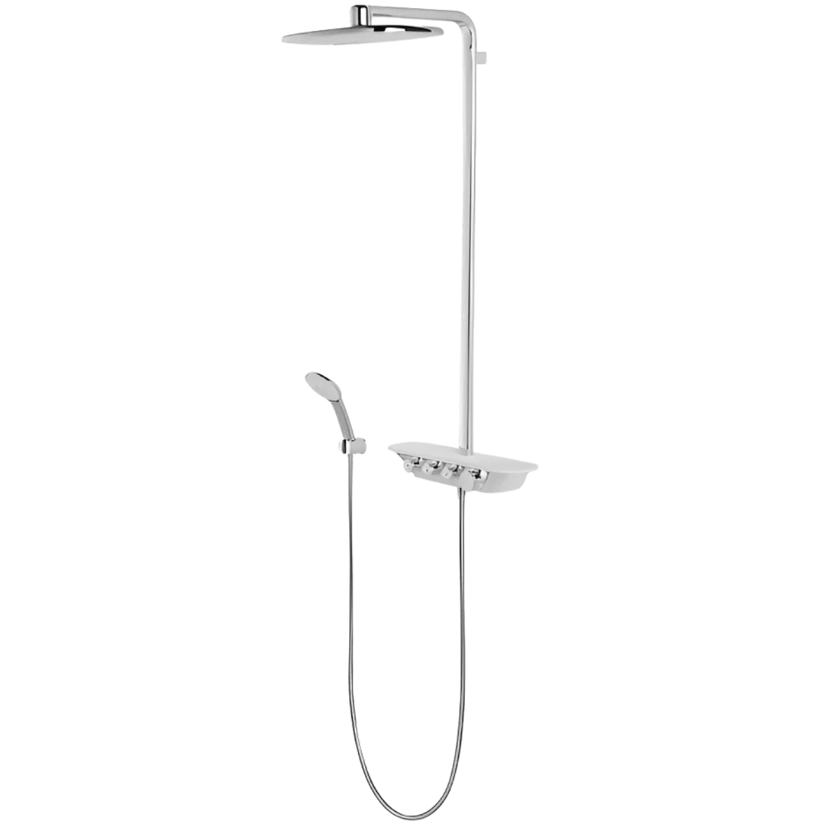 Vòi sen cây INAX BFV-655T thiết kế tối giản, phần sen cây và vòi sen được gia công tỉ mỉ, sang trọng và bền bỉ