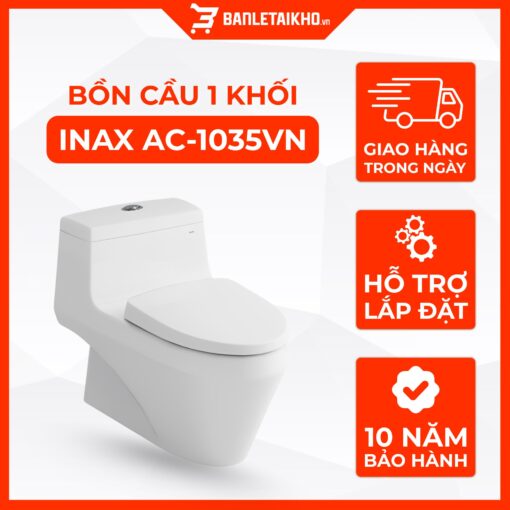AC 1035VN là Bồn Cầu INAX 1 Khối đời đầu vô đối