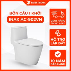 AC 902VN là Bồn cầu INAX 1 khối giá hơn 6.8tr và có chương trình tặng xịt vệ sinh