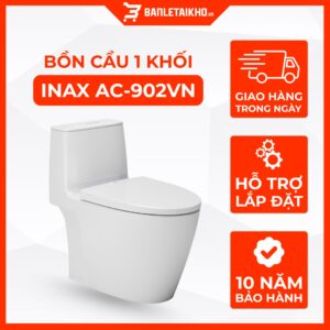 AC 902VN là Bồn cầu INAX 1 khối giá hơn 6.8tr và có chương trình tặng xịt vệ sinh 4 AC 902VN là Bồn cầu INAX 1 khối giá hơn 6.8tr và có chương trình tặng xịt vệ sinh