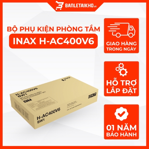 Bộ Phụ Kiện Phòng Tắm 6 Món INAX H-AC400V6 (HAC400V6) Bằng Sứ 1 Bộ Phụ Kiện Phòng Tắm 6 Món INAX H-AC400V6 (HAC400V6) Bằng Sứ