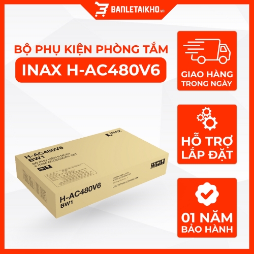 Bộ Phụ Kiện Phòng Tắm INAX H-AC480V6 (HAC480V6) Bằng Sứ 6 Món Cho Phòng Tắm 1 Bộ Phụ Kiện Phòng Tắm INAX H-AC480V6 (HAC480V6) Bằng Sứ 6 Món Cho Phòng Tắm