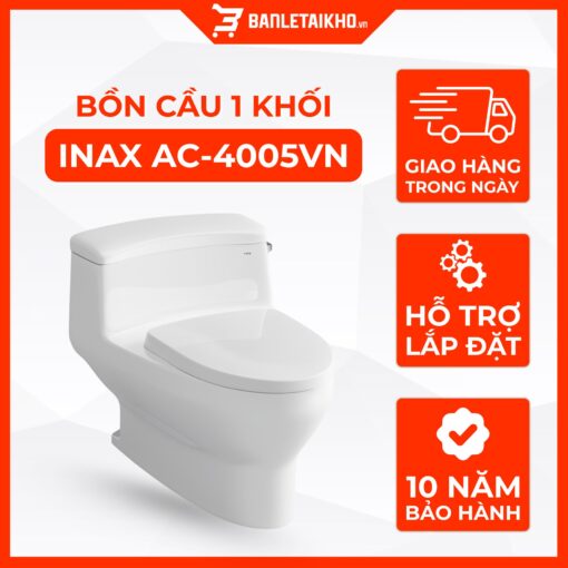 Bồn Cầu INAX AC-4005VN (AC4005VN) Xả gạt đời đầu tiên 1 Bồn Cầu INAX AC-4005VN (AC4005VN) Xả gạt đời đầu tiên