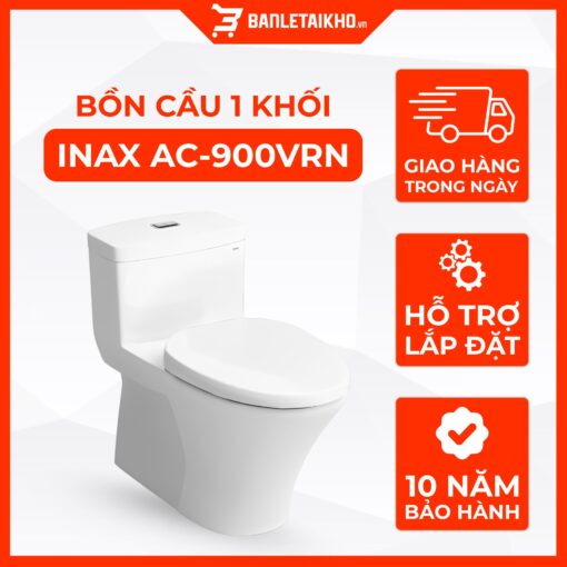Bồn Cầu INAX AC 900VRN (AC-900VRN) 1 khối Aqua Ceramic