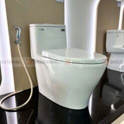 Bồn Cầu INAX AC-989VN (AC989VN) 1 Khối Aqua Ceramic Nắp Êm