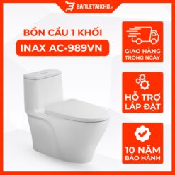 Bồn Cầu INAX AC-989VN (AC989VN) 1 Khối Aqua Ceramic Nắp Êm