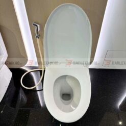 Bồn Cầu INAX AC-989VN (AC989VN) 1 Khối Aqua Ceramic Nắp Êm