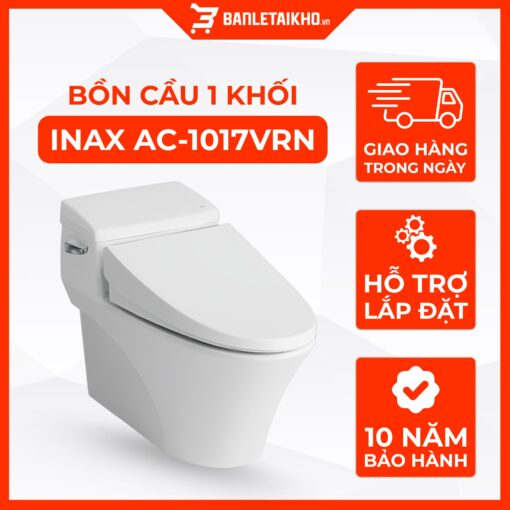 Bồn Cầu INAX AC1017VRN (AC-1017VRN) 1 Khối Ưu Điểm Xả Sạch Êm