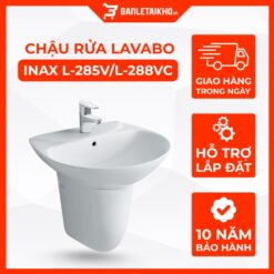 Chậu Rửa Lavabo INAX L-285VL-288VC Kèm Chân Ngắn Treo Tường