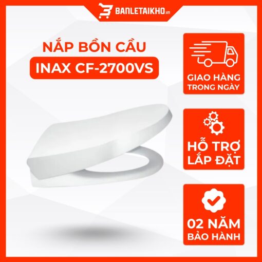 Nắp Bồn Cầu INAX CF-2700VS lắp cho Bồn Cầu AC-2700VN 1 Nap Bon Cau INAX CF 2700VS lap cho Bon Cau AC 2700VN