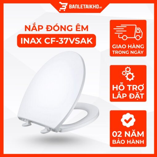 Nắp Bồn Cầu INAX CF-37VSAK (C-117VAN, C-108VAN) Đóng Êm