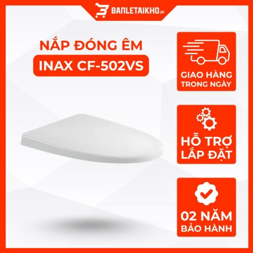 Nắp Bồn Cầu INAX CF-502VS (AC-989VN) Đóng Êm 1 Nắp Bồn Cầu INAX CF-502VS (AC-989VN) Đóng Êm