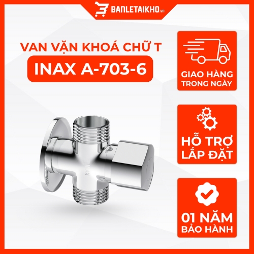 Van Vặn Khóa Chữ T INAX A-703-6 (A7036) Mạ Cr-Ni 1 Van Vặn Khóa Chữ T INAX A-703-6 (A7036) Mạ Cr-Ni