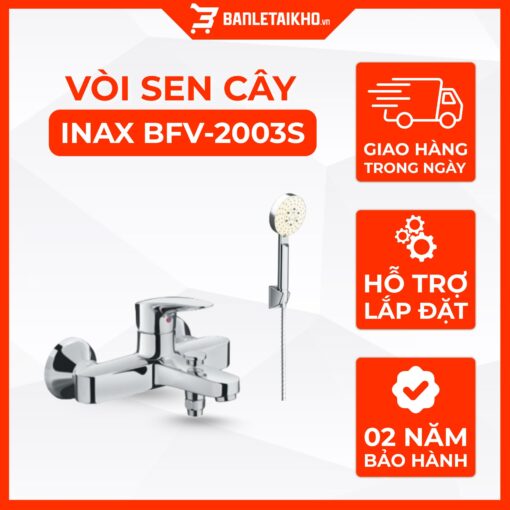 Vòi Sen Tắm INAX BFV-2003S (BFV2003S) Nóng Lạnh 1 Voi Sen Tam INAX BFV 2003S BFV2003S Nong Lanh