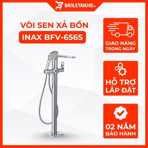 Vòi Sen Xả Bồn Tắm INAX BFV-656S (BFV656S) Đặt Sàn 1 Vòi Sen Xả Bồn Tắm INAX BFV-656S (BFV656S) Đặt Sàn