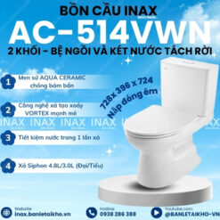 Ảnh thumbnail bồn cầu INAX 2 khối AC-514VWN
