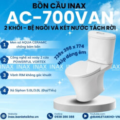 Ảnh thumbnail bồn cầu INAX 2 khối AC-700VAN