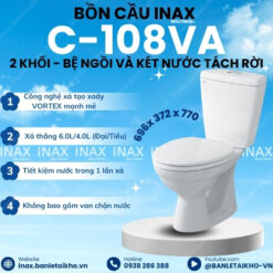 Ảnh thumbnail bồn cầu INAX 2 khối C-108VA