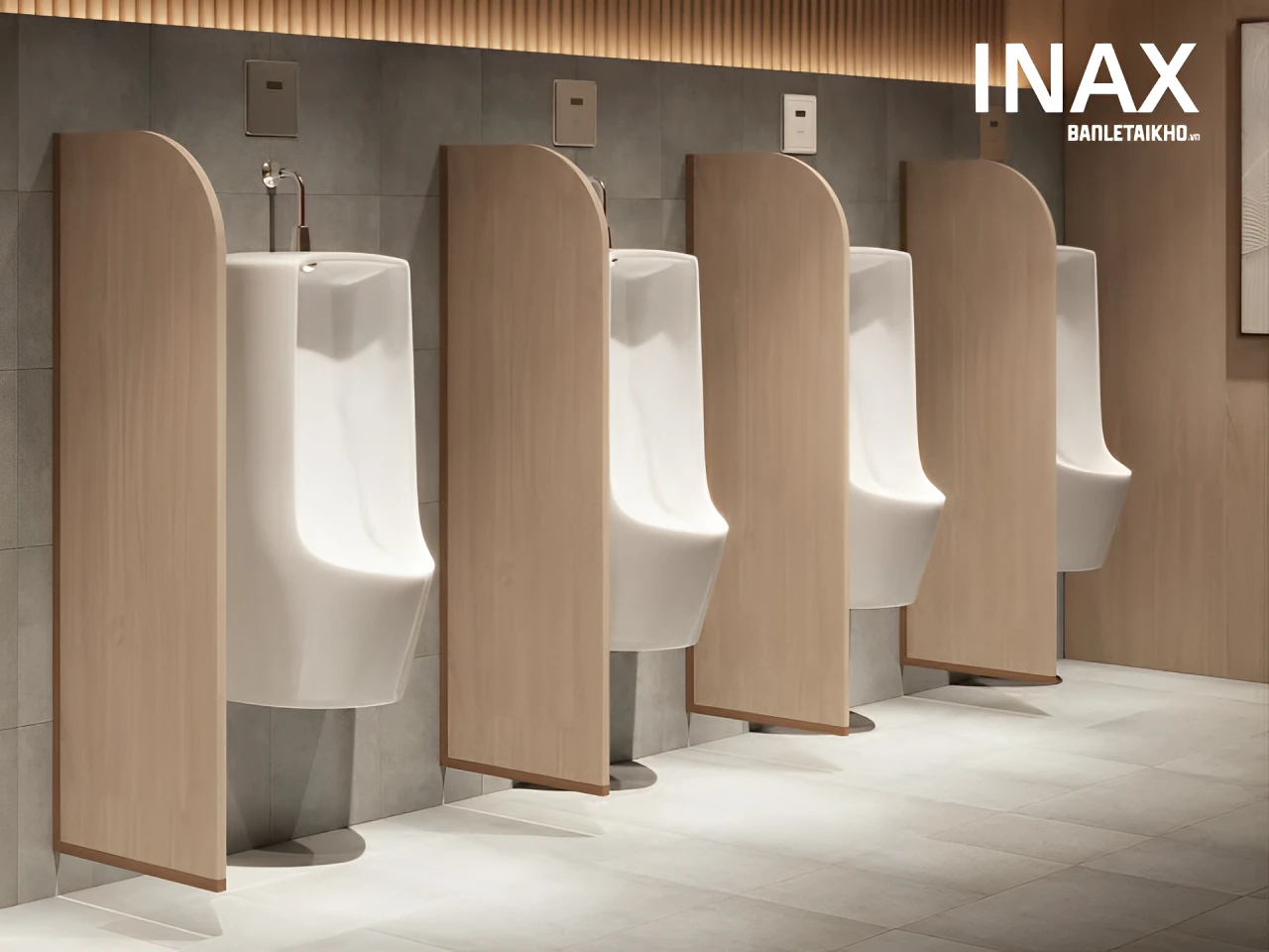 Bồn tiểu INAX chính hãng có thiết kế tinh tế và giúp tối ưu cho không gian phòng tắm