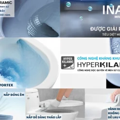 Bồn Cầu INAX AC 969VN 1 khối nhỏ gọn nhất 2025 40 Công nghệ bồn cầu INAX 1 khối AC-969VN