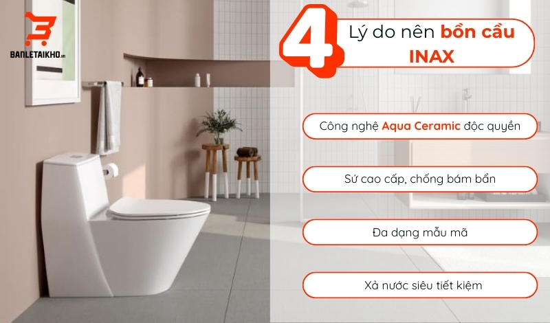 4 câu trả lời về câu hỏi bồn cầu inax loại nào tốt