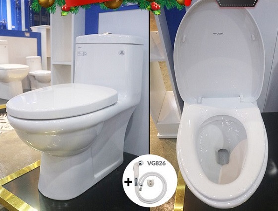 bồn cầu 1 khối Viglacera giá rẻ dưới 2 triệu