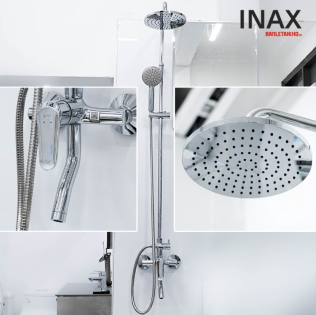 Vòi sen cây INAX nóng lạnh thiết kế đứng sang trọng