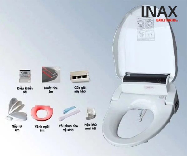 Các đặc điểm ưu việt của bồn cầu nắp rửa điện tử INAX