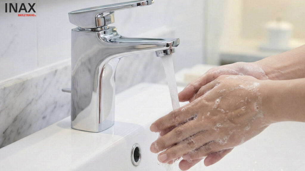 Công nghệ Durashine của vòi lavabo nóng lạnh INAX