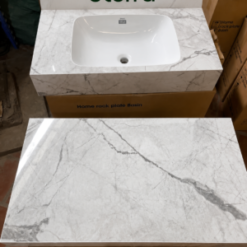 AC-989 kết hợp với Lavabo inax bàn đá 11