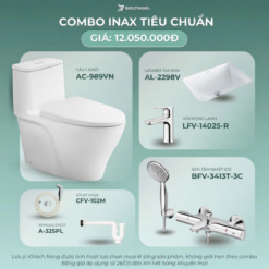 Combo INAX Đẳng Cấp có Bồn cầu AC-989VN