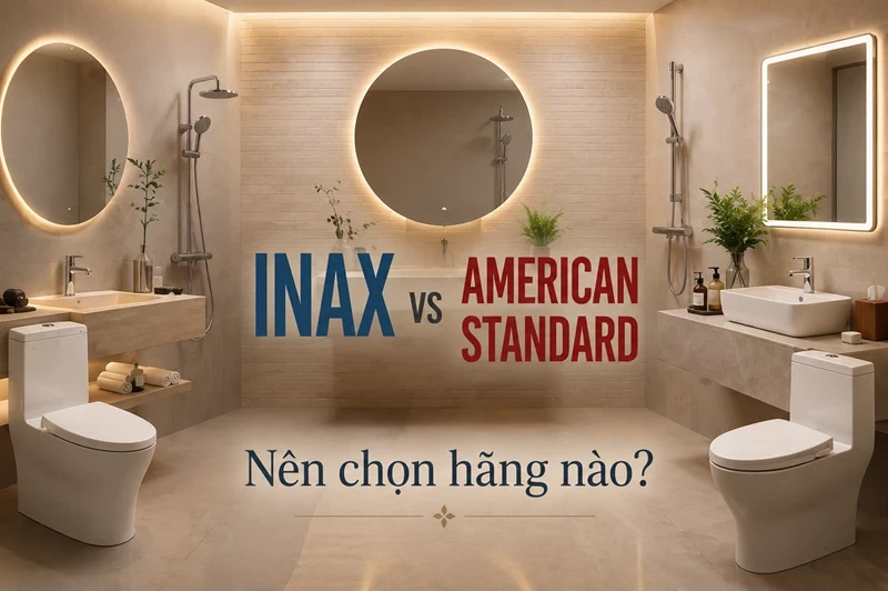 Bồn cầu INAX vs American Standard: So sánh chi tiết, nên chọn loại nào? 1 so-sanh-bon-cau-inax-vs-american-standard-inax-banletaikho-1