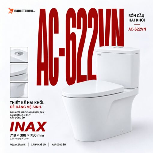 bon cau inax 2 khoi ac 622vn inax banletaikho
